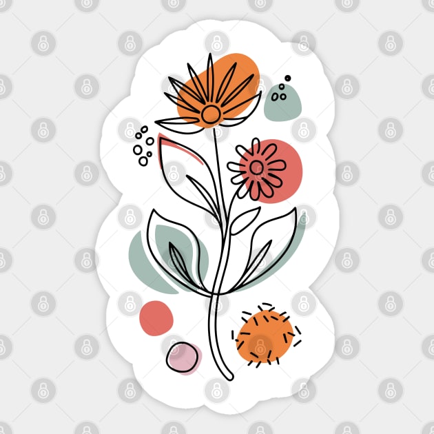 Rising Flower (Orginal Colors) Sticker by Hawal Cases